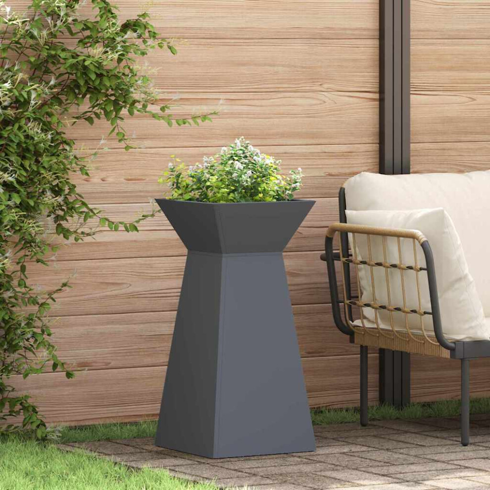 Vidaxl Pillar Planter 2 Pcs 35 X 35 X 73 Cm Anthracite