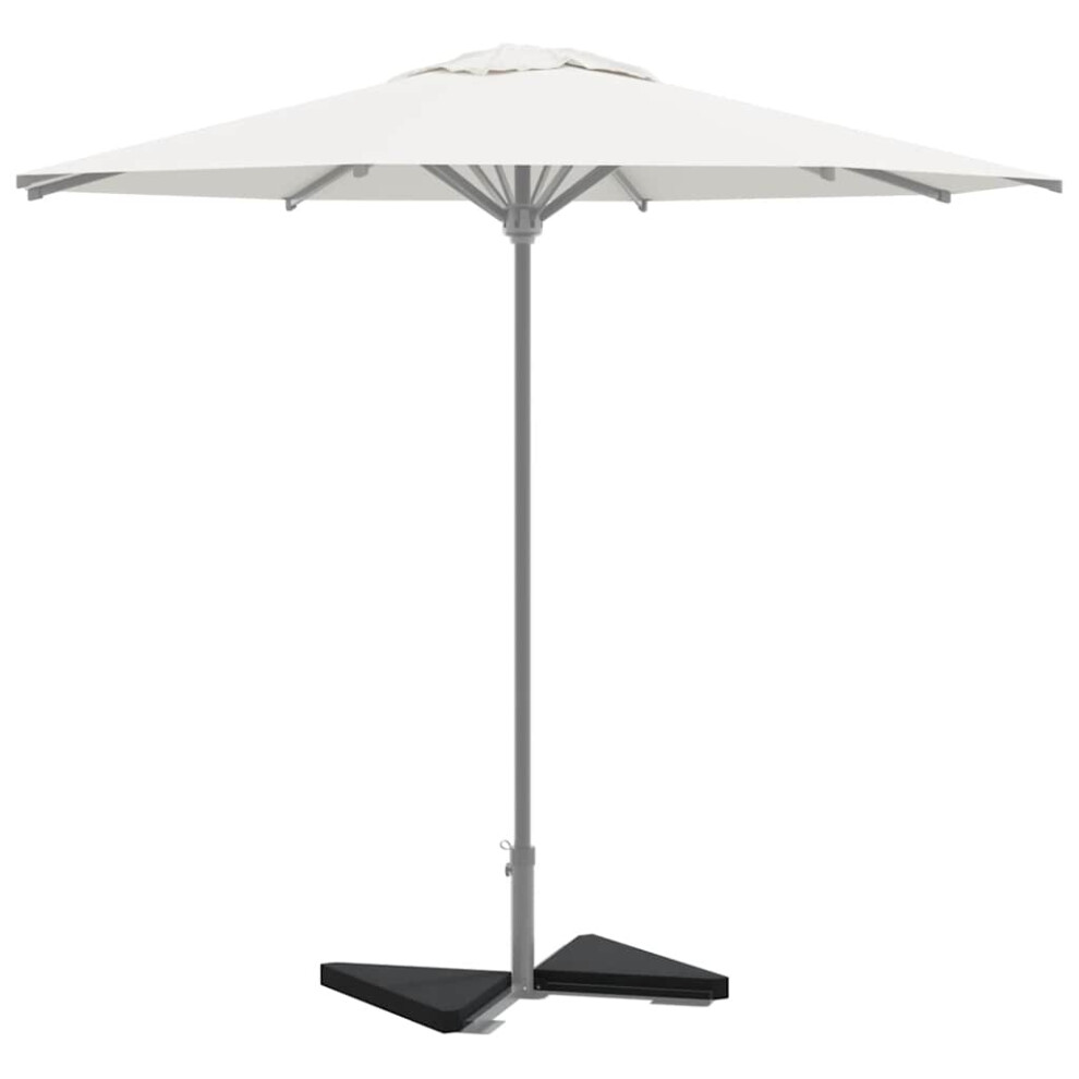 Vidaxl Umbrella Weight Plates 2 Pcs Black Granite Triangular 14 Kg