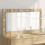 VidaXL vidaXL Vanity Mirror Rectangular Sonoma Oak 100 x 55 x 18 cm 1