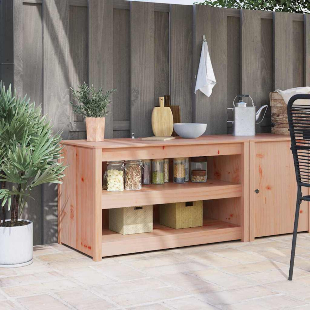 Vidaxl Kitchen Cabinet Brown Oak 106 X 55 X 64 Cm Solid Pine Wood