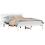 VidaXL vidaXL Bed Frame with Headboard White 150 x 200 cm Solid Pine Wood 1