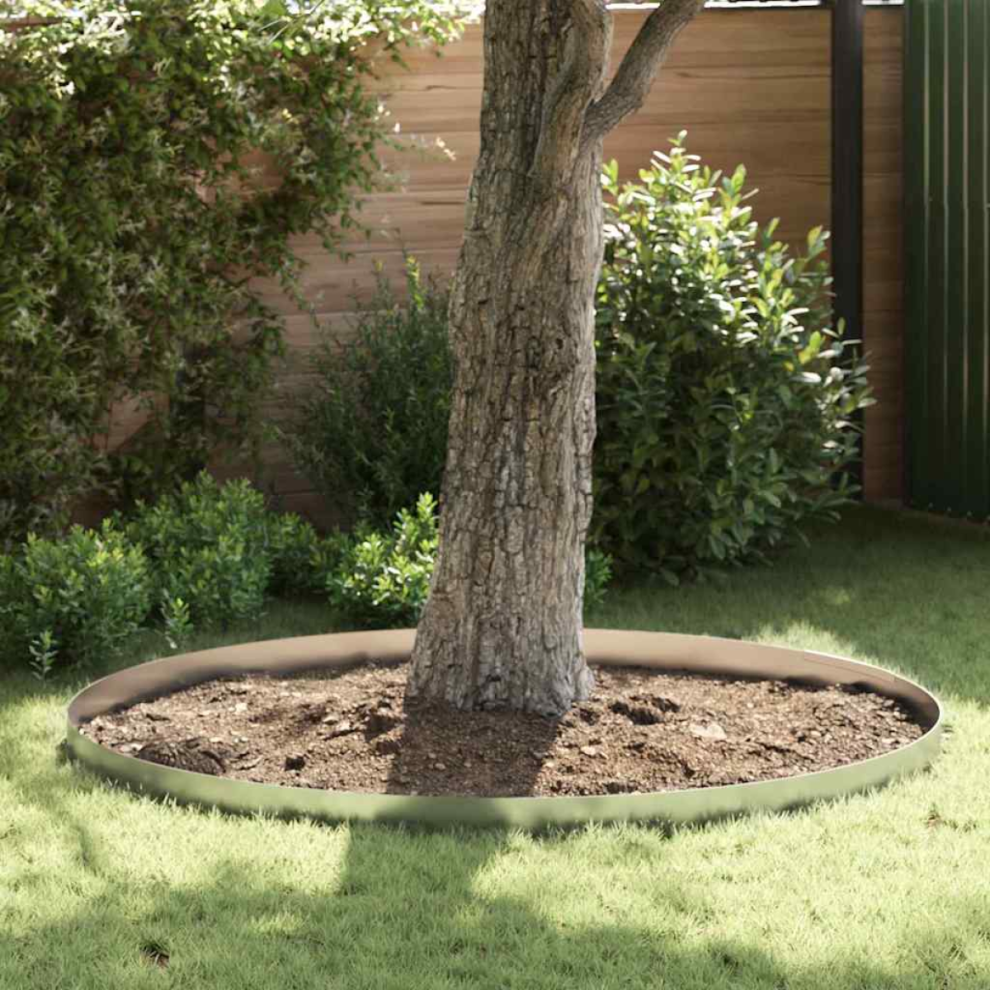 Vidaxl Lawn Edging 4 Pcs Silver 450 X 0.05 X 15 Cm Galvanised Steel