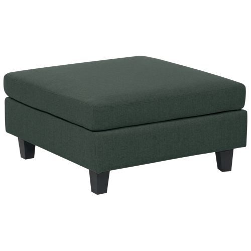 Beliani Ottoman UNSTAD Fabric Dark Green
