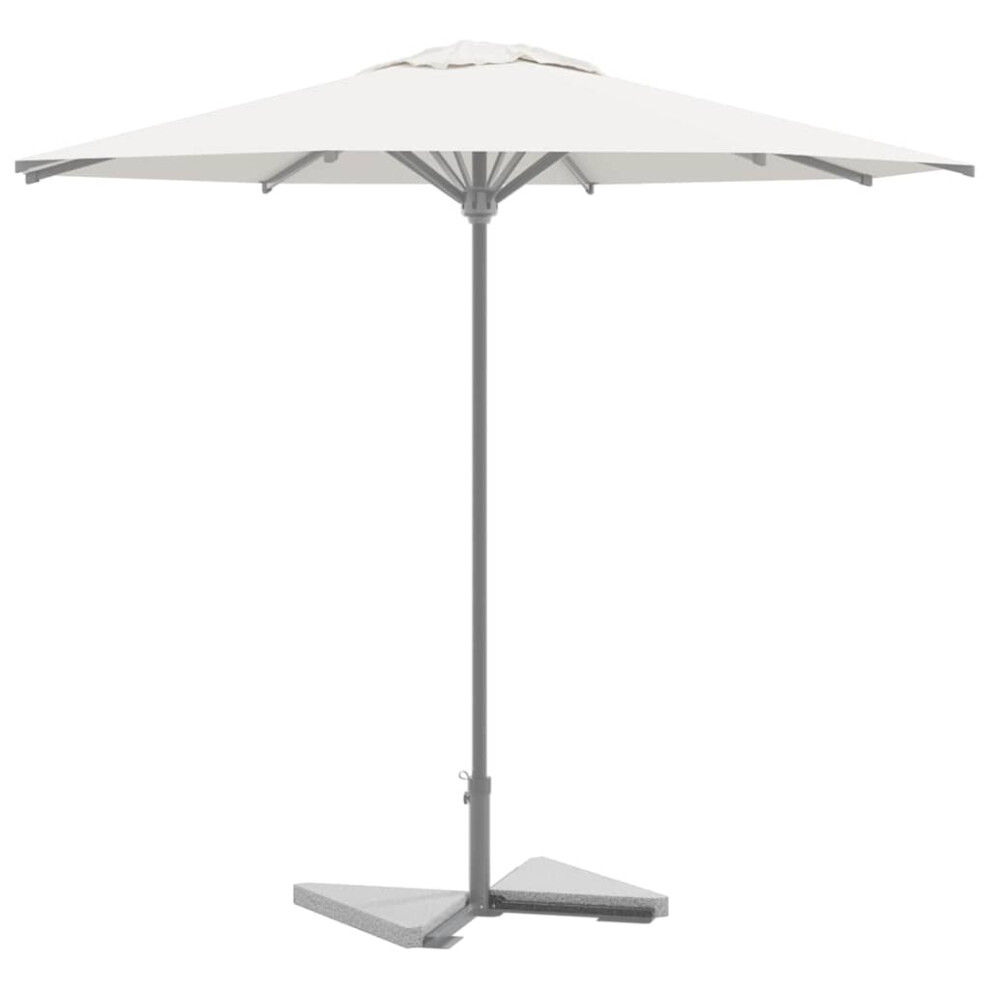 Vidaxl Umbrella Weight Plates 2 Pcs Granite Triangular 14 Kg Grey