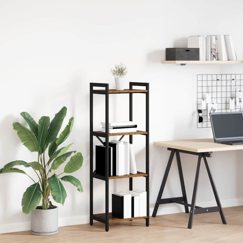 Vidaxl Bookshelf Old Wood 40 X 30 X 119 Cm Engineered Wood