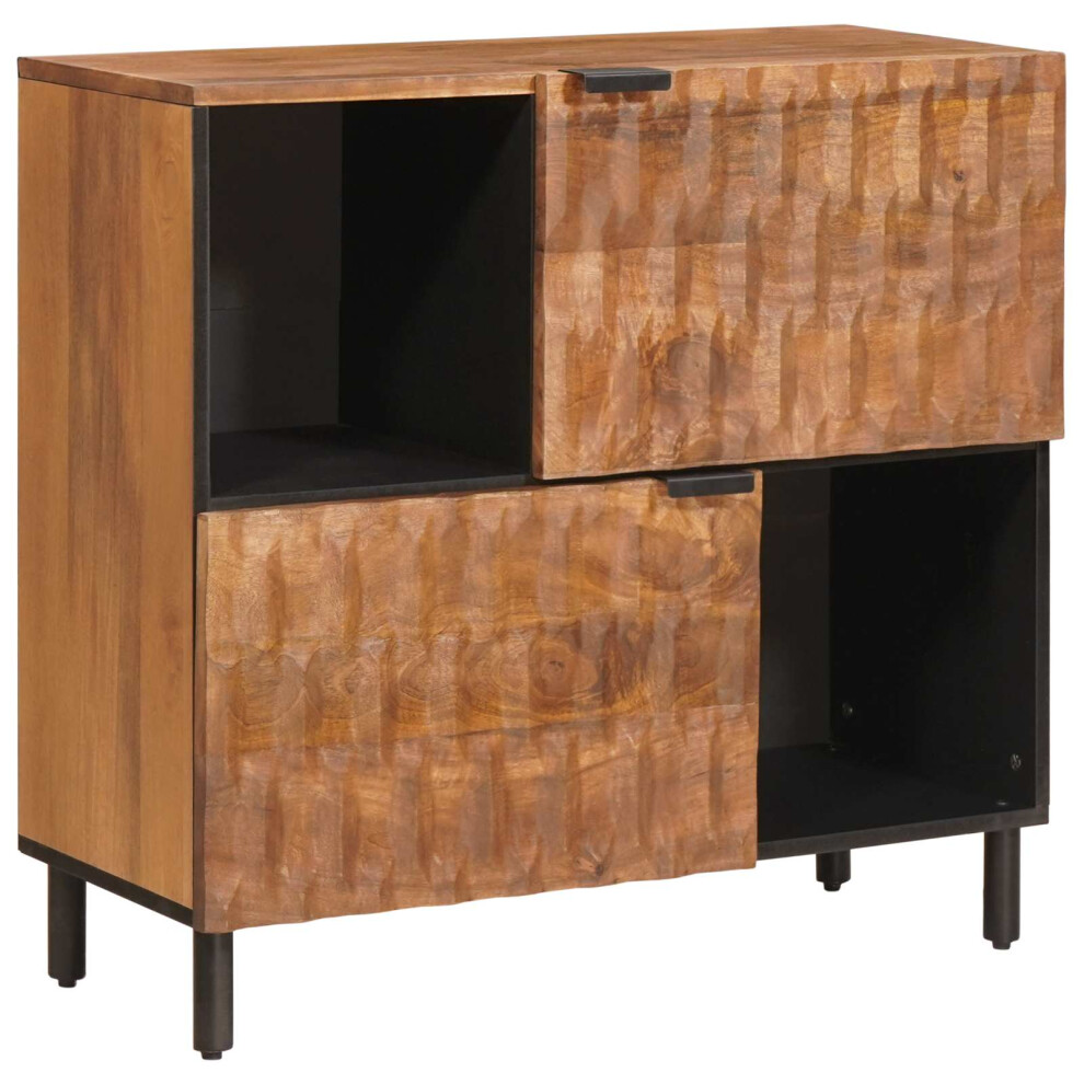 Vidaxl Sideboard Acacia Brown Finish 80 X 33 X 75 Cm Solid Mango Wood