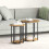 VidaXL vidaXL Side Table Set with Shelf 2 pcs Brown 1
