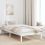 VidaXL vidaXL Bed Frame with Headboard White 90 x 190 cm Solid Pine Wood 1