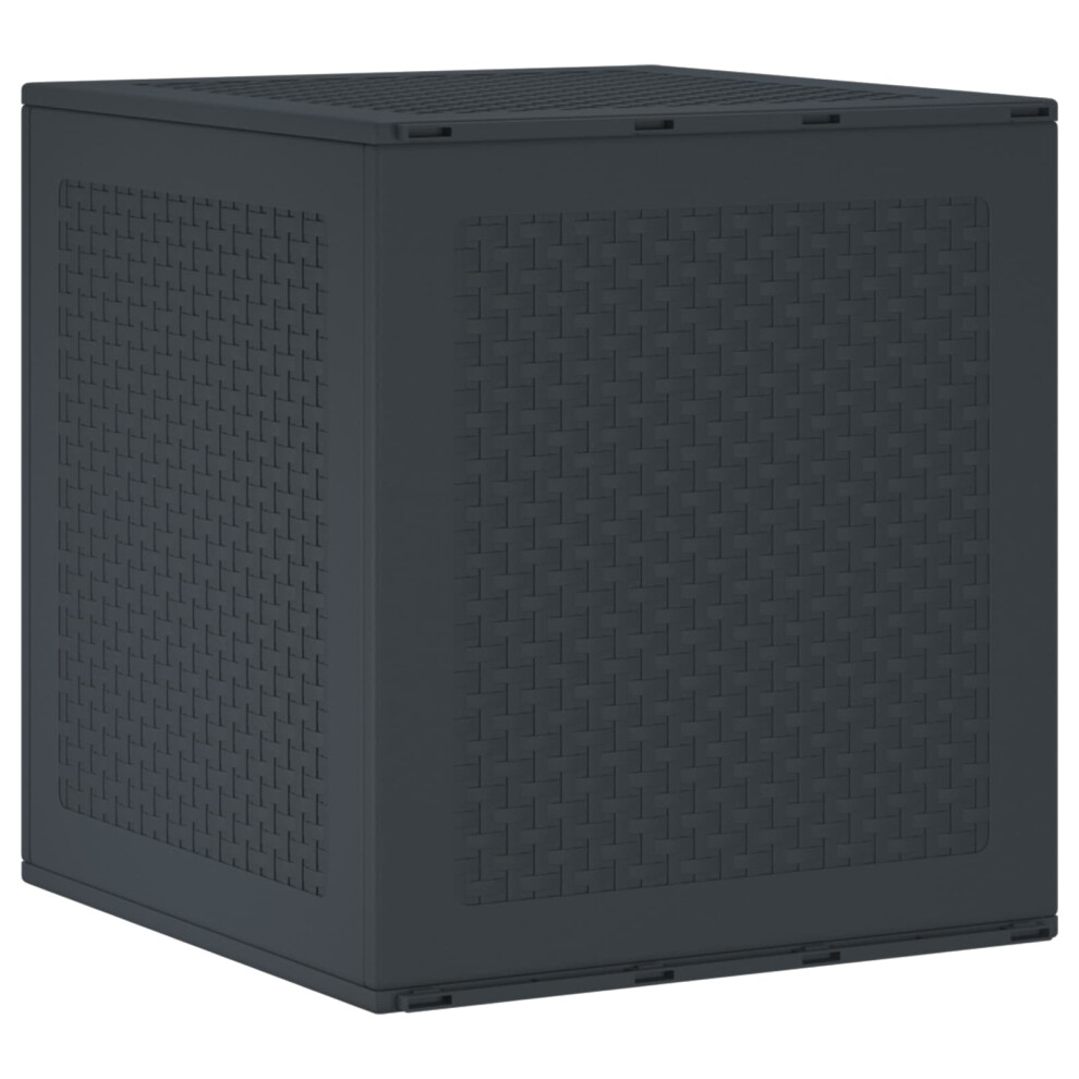 Vidaxl Storage Box 55 X 53 X 57 Cm Polypropylene Anthracite