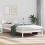 VidaXL vidaXL Bed Frame with Headboard White 90 x 190 cm Solid Pine Wood 1