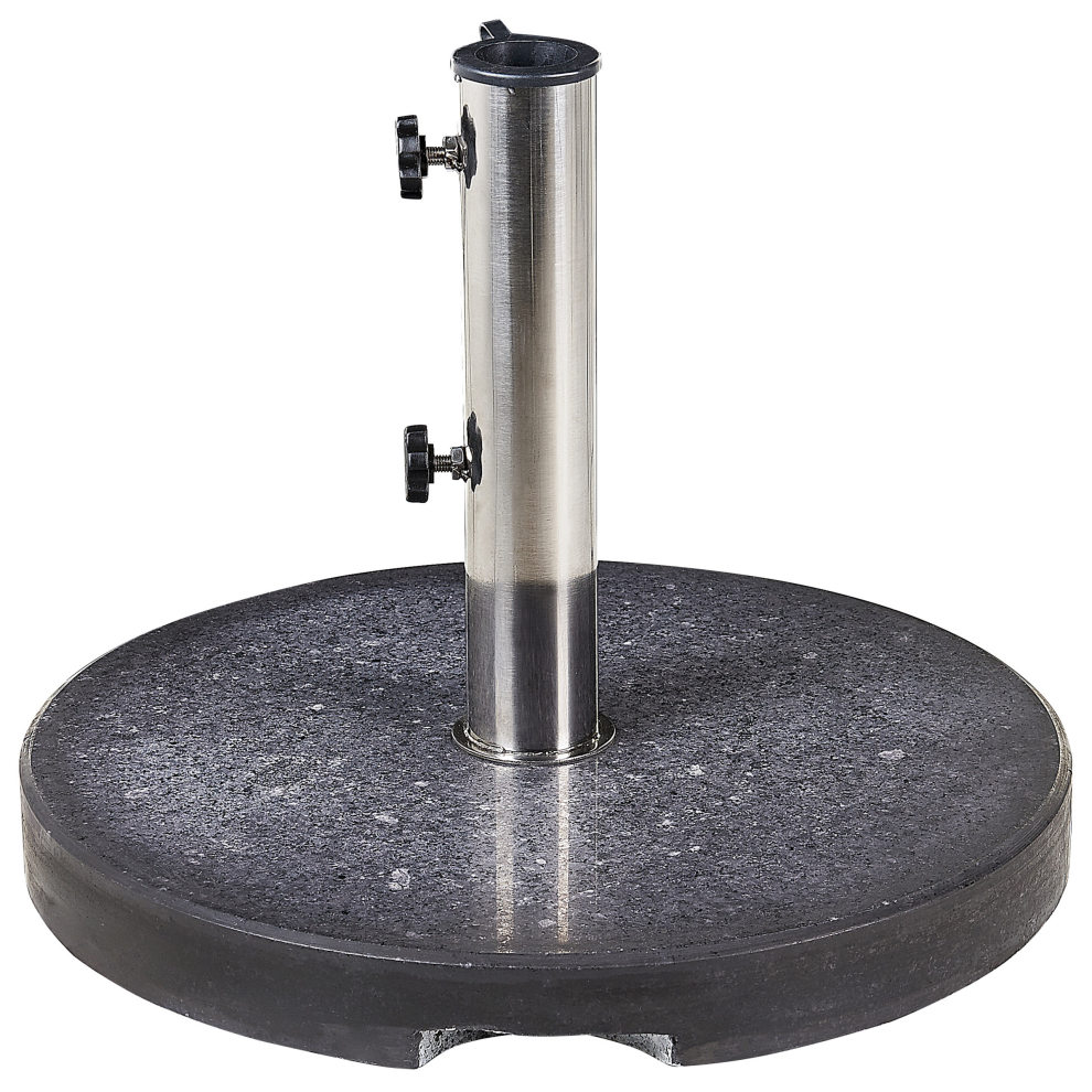 Beliani Parasol Base Ceggia Round 25 Kg Black