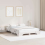 VidaXL vidaXL Bed Frame White 150 x 200 cm Solid Pine Wood 1