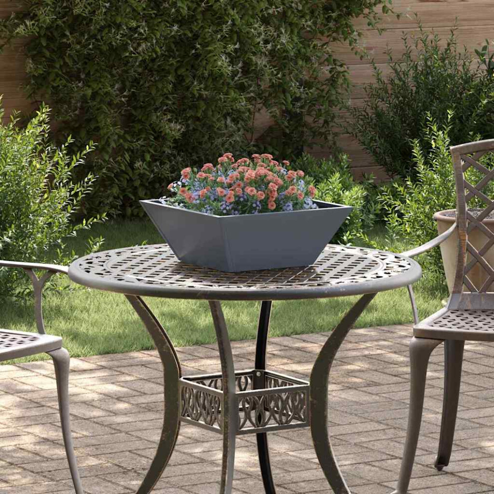 Vidaxl Garden Planter 40 X 40 X 15 Cm Cold-Rolled Steel Anthracite