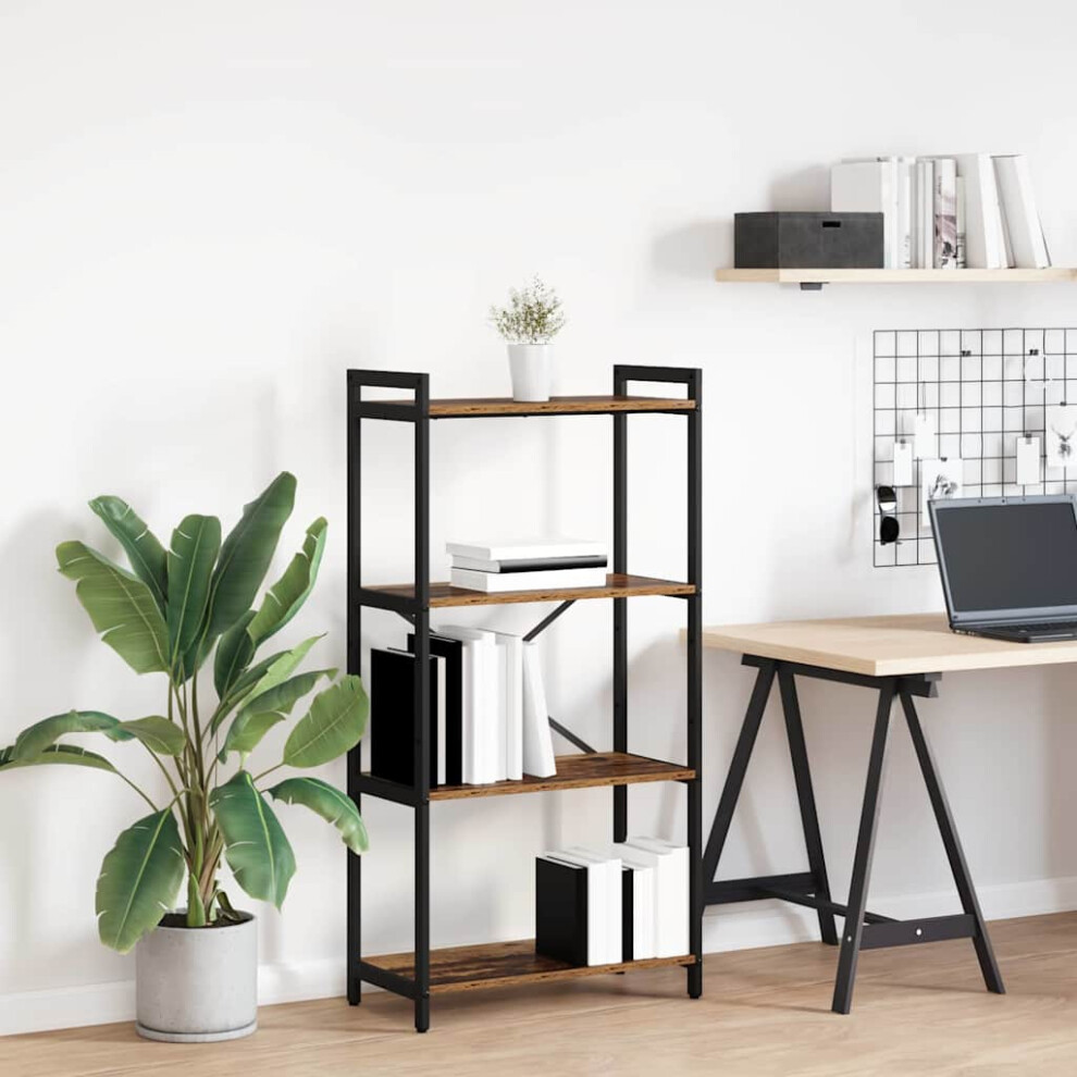 Vidaxl Bookshelf Old Wood 60 X 30 X 120 Cm Engineered Wood
