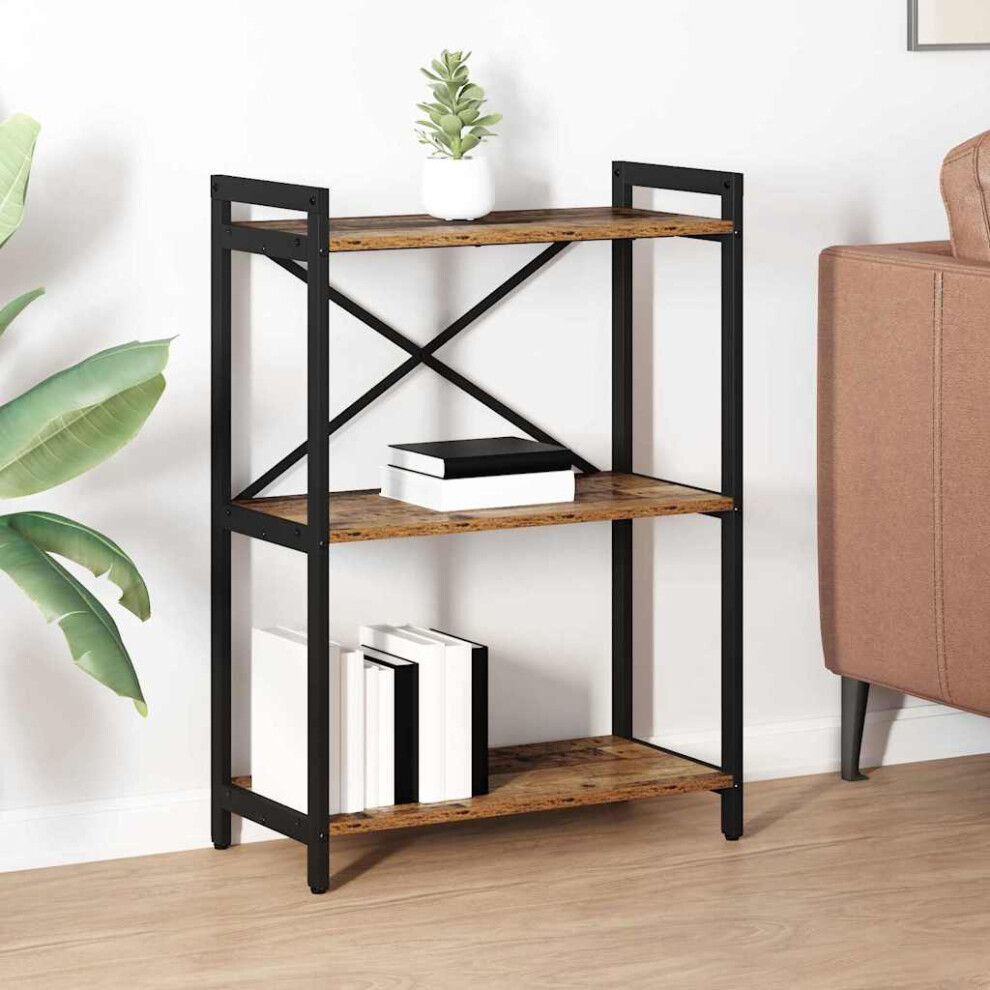 Vidaxl Bookshelf Old Wood 60 X 30 X 85 Cm Engineered Wood