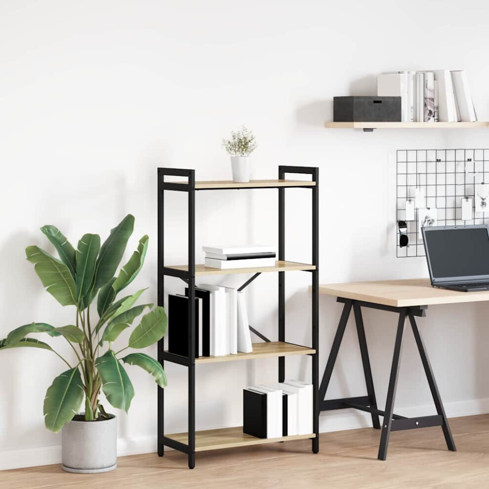 Vidaxl Bookshelf Sonoma Oak 60 X 30 X 120 Cm Engineered Wood