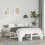 VidaXL vidaXL Bed Frame White 135 x 190 cm Solid Pine Wood 1