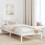 VidaXL vidaXL Bed Frame with Headboard White 80 x 200 cm Solid Pine wood 1