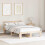 VidaXL vidaXL Bed Frame with Headboard Natural 120 x 190 cm Solid Pine Wood 1