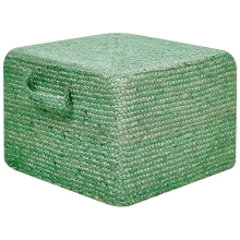 Pouffe DHADAR Jute Green