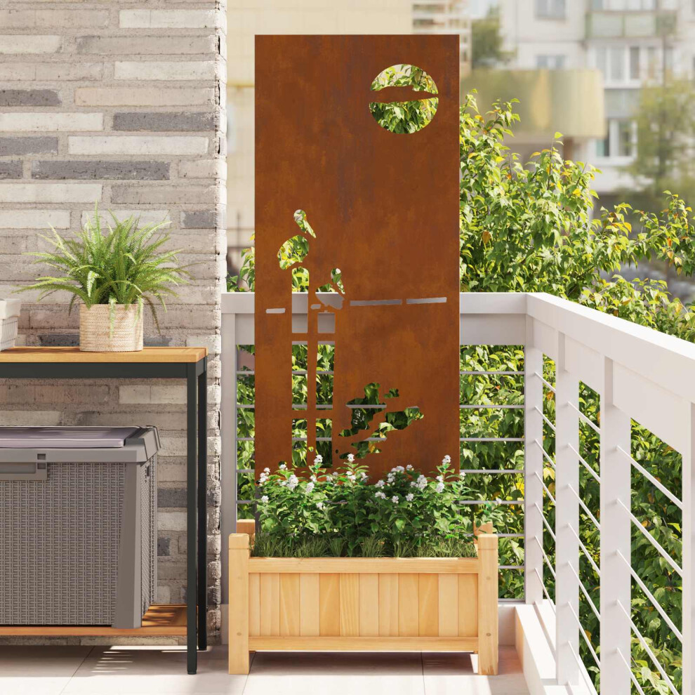 Vidaxl Garden Privacy Screen Rusty 50 X 140 Cm Weathering Steel