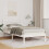 VidaXL vidaXL Bed Frame with Headboard White 90 x 190 cm Solid Pine Wood 1