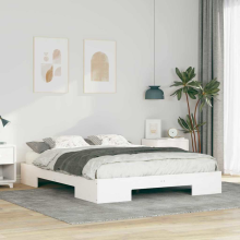 vidaXL Bed Frame White 150 x 200 cm