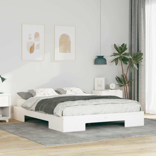 VidaXL vidaXL Bed Frame White 150 x 200 cm