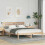 VidaXL vidaXL Bed Frame Brown 140 x 200 cm Solid Pine Wood 1