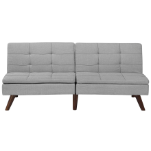 Sofa Bed 3 Seater RONNE Fabric Light Grey