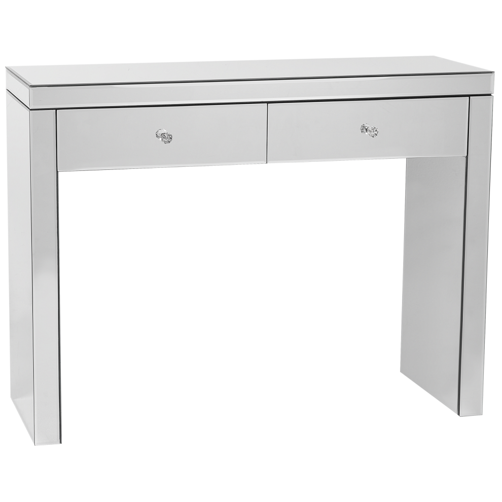 Beliani Console Table Marle Mirrored Silver
