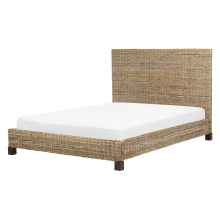 Bed Rattan SALBRIS 140 x 200 cm (EU Double) Natural