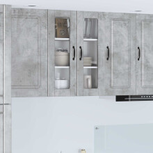 vidaXL Dishwasher Panel Concrete Grey 60 x 31 x 80 cm Engineered Wood