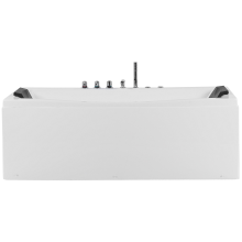 Corner Hot Tub with LED MOOR 1730 x 810 mm White