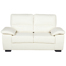 Sofa 2 Seater VOGAR Faux Leather Off-White