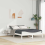 VidaXL vidaXL Bed Frame with Headboard White 150 x 200 cm Solid Pine Wood 1