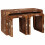 VidaXL vidaXL Nesting Table 3 pcs Brown Solid Reclaim Wood 2