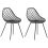 Beliani Set of 2 Dining Chairs CANTON Black 1