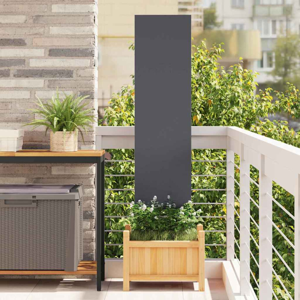 Vidaxl Garden Privacy Screen Anthracite 32 X 140 Cm Cold-Rolled Steel