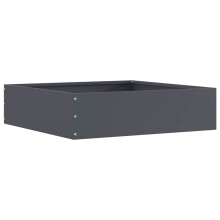 vidaXL Lawn Edging Anthracite 50 x 50 x 13 cm Steel