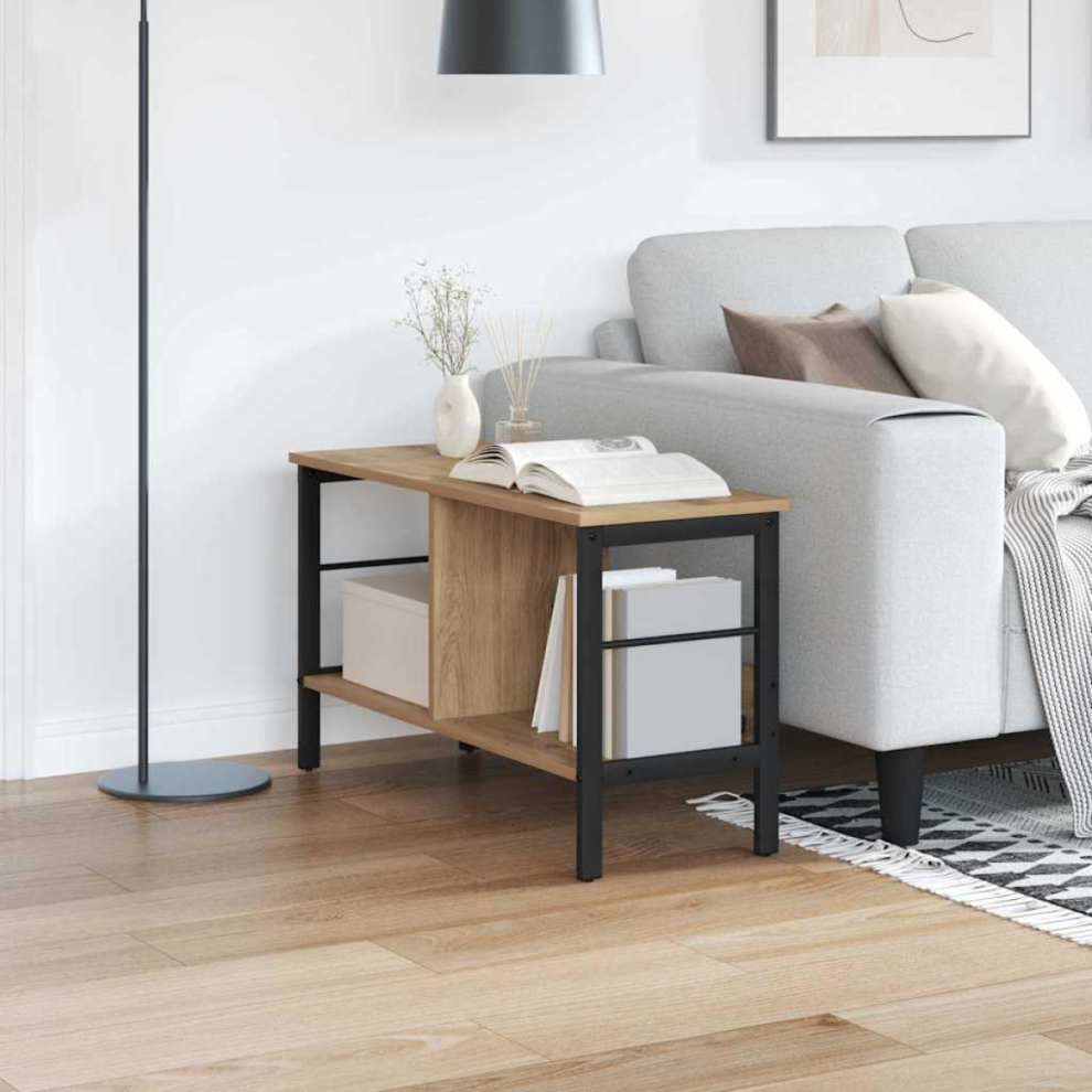 Vidaxl Bookshelf Artisan Oak 82 X 32 X 47 Cm Engineered Wood