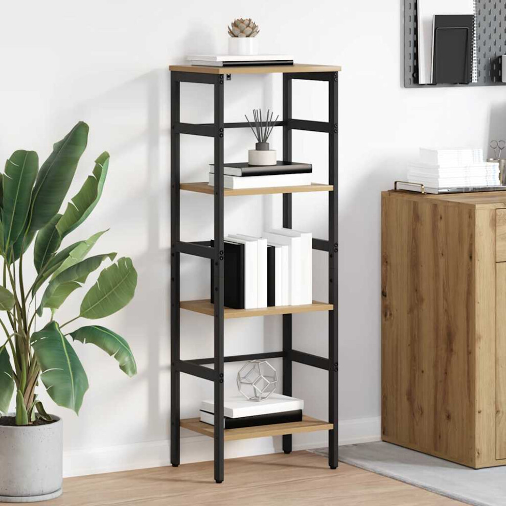Vidaxl Bookshelf Artisan Oak 40 X 29.5 X 115 Cm Engineered Wood