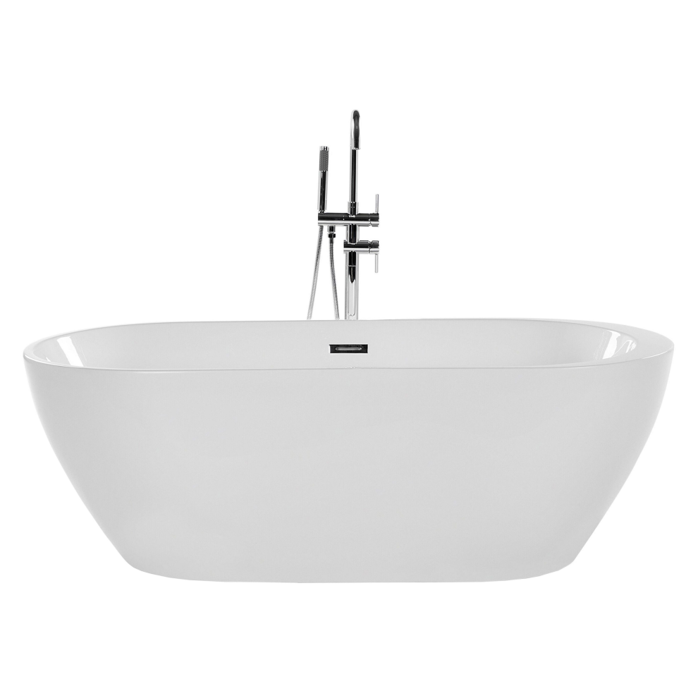 Beliani Freestanding Bathtub Nevis 1500 X 750 Mm White