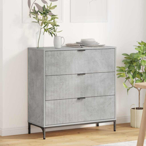 VidaXL vidaXL Sideboard Concrete Grey 79.5 x 33 x 82 cm Engineered Wood