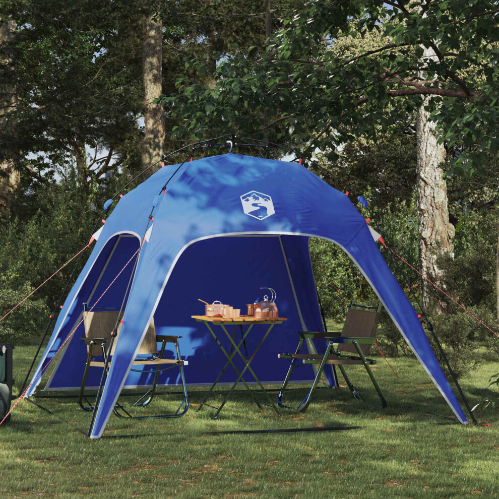 Vidaxl Instant Tent 4-Person Quick-Release Azure Blue 185T Polyester
