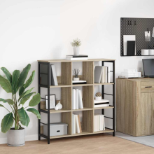 vidaXL Bücherregal 9 Ebenen 102 x 32 x 104,5 cm Holzwerkstoff