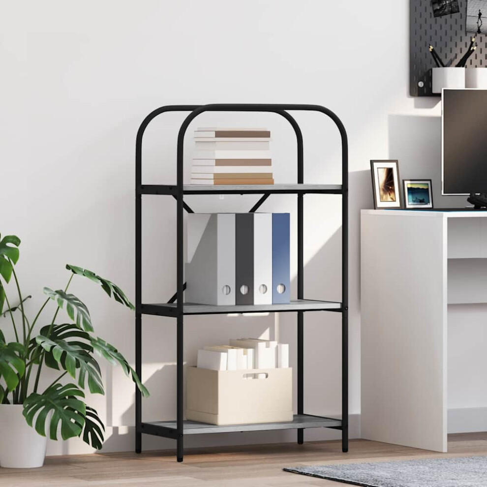 Vidaxl Bookshelf Sonoma 60 X 30 X 109 Cm Engineered Wood Grey