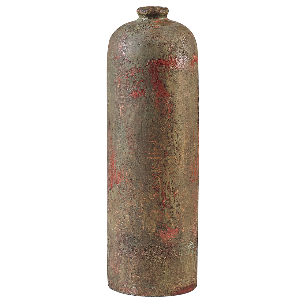 Beliani Decorative Vase Ubeda Ceramic 41 Cm Green
