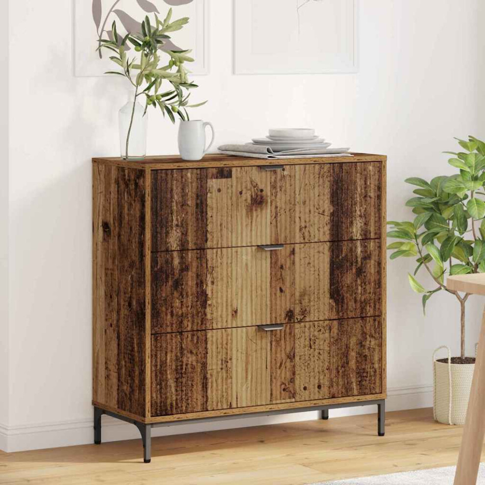 Vidaxl Sideboard Old Wood 79.5 X 33 X 82 Cm Engineered Wood
