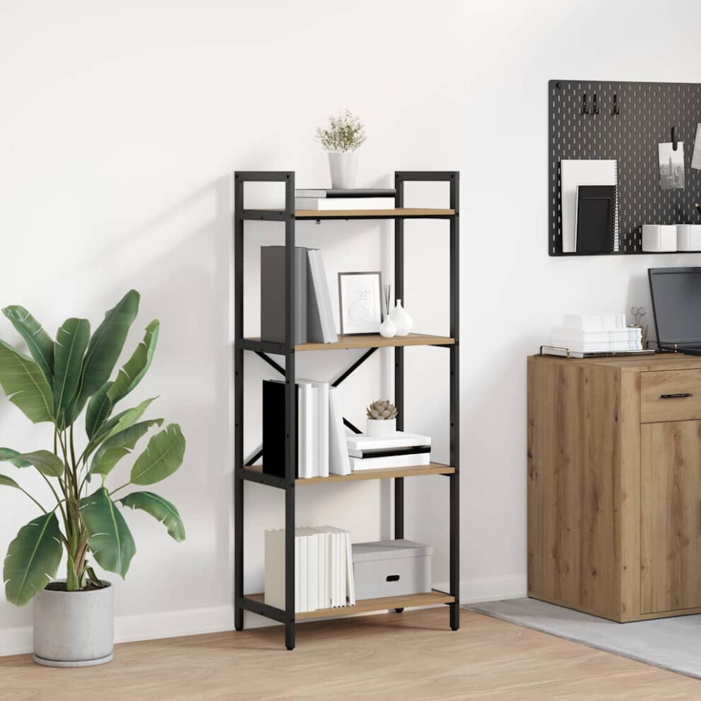 Vidaxl Bookshelf Artisan Oak 56 X 34 X 133.5 Cm Engineered Wood